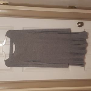 Alwa Grey long sleeve shift Dress